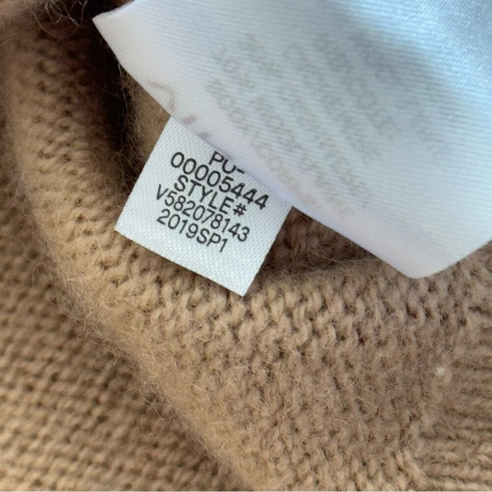 Vince Camel Wool Cashmere Long Raglan Dolman Sleeves Crewneck Sweater Size Large - Picture 9 of 9